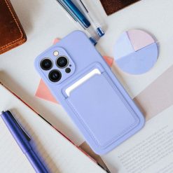 Lacné Kryty | Zadný kryt Card Case fialový – Apple iPhone 16 Pro Max | Lacné Kryty