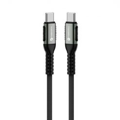 Lacné Kryty | Dátový kábel Forcell F-ENERGY C263 USB-C na USB-C QC4.0 PD 5A 240W 1,2m čierny | Lacné Kryty
