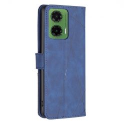 Lacné Kryty | Knižkové puzdro Rhombus modré – Motorola Moto G35 5G | Lacné Kryty