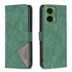 Knižkové puzdro Rhombus zelené – Motorola Moto G35 5G | Lacné Kryty Lacné Kryty | Knižkové puzdro Rhombus zelené – Motorola Moto G35 5G | Lacné Kryty