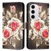 Lacné Kryty | Peňaženkové puzdro Embossing Pattern Slnečnica ružové – Samsung Galaxy S24 FE | Lacné Kryty