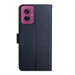 Lacné Kryty | Kožené puzdro Business leather case modré – Motorola Moto G55 5G | Lacné Kryty