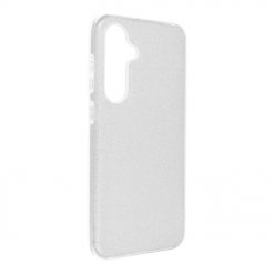 Ligotavý Kryt Forcell Shining strieborný – Samsung Galaxy S24 FE