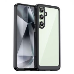 Ochranný kryt Colorful Acrylic case čierny – Samsung Galaxy S24 FE