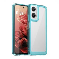 Ochranný kryt Colorful Acrylic case transparentno-modrý – Motorola Moto G35 5G