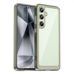 Ochranný kryt Colorful Acrylic case transparentno-sivý – Samsung Galaxy S24 FE