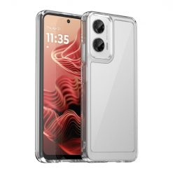 Lacné Kryty | Ochranný kryt Colorful Acrylic case transparentný – Motorola Moto G35 5G | Lacné Kryty
