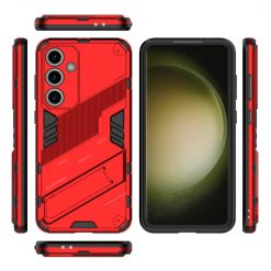 Odolný Kryt Punk armor case červený – Samsung Galaxy S24 FE | Lacné Kryty Lacné Kryty | Odolný Kryt Punk armor case červený – Samsung Galaxy S24 FE | Lacné Kryty