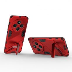 Lacné Kryty | Odolný Kryt Punk armor case červený – Xiaomi Redmi 14C / Poco C75 | Lacné Kryty