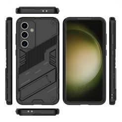 Lacné Kryty | Odolný Kryt Punk armor case čierny – Samsung Galaxy S24 FE | Lacné Kryty