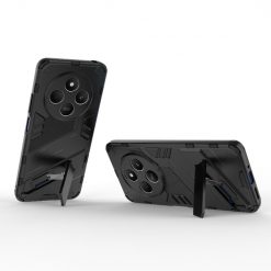 Lacné Kryty | Odolný Kryt Punk armor case čierny – Xiaomi Redmi 14C / Poco C75 | Lacné Kryty