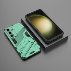 Odolný Kryt Punk armor case zelený – Samsung Galaxy S24 FE | Lacné Kryty Lacné Kryty | Odolný Kryt Punk armor case zelený – Samsung Galaxy S24 FE | Lacné Kryty