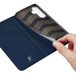 Lacné Kryty | Peňaženkové puzdro Dux Ducis Skin Pro modré – Samsung Galaxy S24 FE | Lacné Kryty