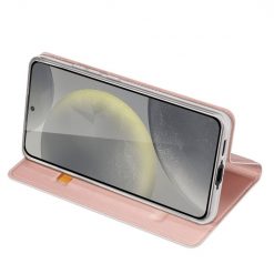 Lacné Kryty | Peňaženkové puzdro Dux Ducis Skin Pro ružové – Samsung Galaxy S24 FE | Lacné Kryty