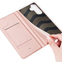 Lacné Kryty | Peňaženkové puzdro Dux Ducis Skin Pro ružové – Samsung Galaxy S24 FE | Lacné Kryty