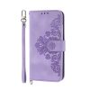 Lacné Kryty | Samsung Galaxy A16 4G/5G / Samsung Galaxy A17 5G Peňaženkové puzdro Embossing Pattern Flowery Mandala ružové | Lacné Kryty