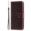 Lacné Kryty | Peňaženkové puzdro Embossing Pattern Mandala Flower červené – Xiaomi 14T | Lacné Kryty
