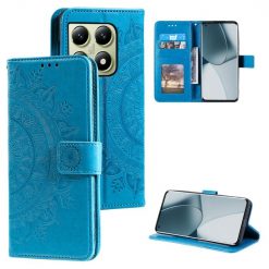Peňaženkové puzdro Embossing Pattern Mandala Flower modré – Xiaomi 14T | Lacné Kryty Lacné Kryty | Peňaženkové puzdro Embossing Pattern Mandala Flower modré – Xiaomi 14T | Lacné Kryty