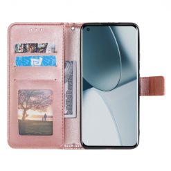 Lacné Kryty | Peňaženkové puzdro Embossing Pattern Mandala Flower ružové – Xiaomi 14T | Lacné Kryty