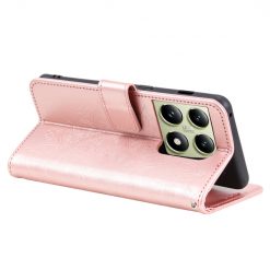 Lacné Kryty | Peňaženkové puzdro Embossing Pattern Mandala Flower ružové – Xiaomi 14T Pro | Lacné Kryty