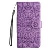 Lacné Kryty | Samsung Galaxy A16 4G/5G / Samsung Galaxy A17 5G Peňaženkové puzdro Embossing Pattern Slnečnica zelené | Lacné Kryty
