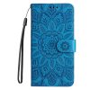 Lacné Kryty | Samsung Galaxy A16 4G/5G / Samsung Galaxy A17 5G Peňaženkové puzdro Embossing Pattern Slnečnica fialové | Lacné Kryty