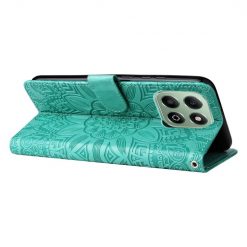 Lacné Kryty | Peňaženkové puzdro Embossing Pattern Slnečnica zelené – Honor X6b | Lacné Kryty