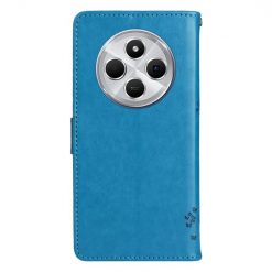 Peňaženkové puzdro Embossing Pattern Strom a mačka modré – Xiaomi Redmi 14C / Poco C75 | Lacné Kryty Lacné Kryty | Peňaženkové puzdro Embossing Pattern Strom a mačka modré – Xiaomi Redmi 14C / Poco C75 | Lacné Kryty