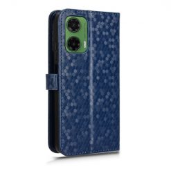 Peňaženkové puzdro Honeycomb Dot Texture Case modré – Motorola Moto G35 5G | Lacné Kryty Lacné Kryty | Peňaženkové puzdro Honeycomb Dot Texture Case modré – Motorola Moto G35 5G | Lacné Kryty