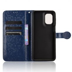 Lacné Kryty | Peňaženkové puzdro Honeycomb Dot Texture Case modré – Motorola Moto G55 5G | Lacné Kryty