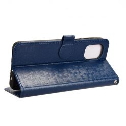 Lacné Kryty | Peňaženkové puzdro Honeycomb Dot Texture Case modré – Motorola Moto G55 5G | Lacné Kryty