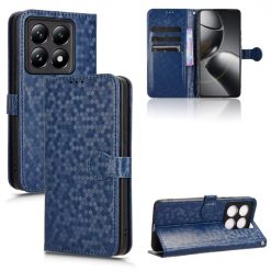 Peňaženkové puzdro Honeycomb Dot Texture Case modré – Xiaomi 14T Pro | Lacné Kryty Lacné Kryty | Peňaženkové puzdro Honeycomb Dot Texture Case modré – Xiaomi 14T Pro | Lacné Kryty
