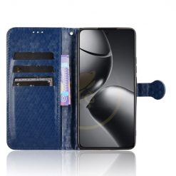 Peňaženkové puzdro Honeycomb Dot Texture Case modré – Xiaomi 14T Pro | Lacné Kryty Lacné Kryty | Peňaženkové puzdro Honeycomb Dot Texture Case modré – Xiaomi 14T Pro | Lacné Kryty