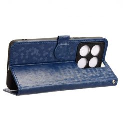 Peňaženkové puzdro Honeycomb Dot Texture Case modré – Xiaomi 14T Pro | Lacné Kryty Lacné Kryty | Peňaženkové puzdro Honeycomb Dot Texture Case modré – Xiaomi 14T Pro | Lacné Kryty