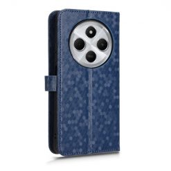 Lacné Kryty | Peňaženkové puzdro Honeycomb Dot Texture Case modré – Xiaomi Redmi 14C / Poco C75 | Lacné Kryty