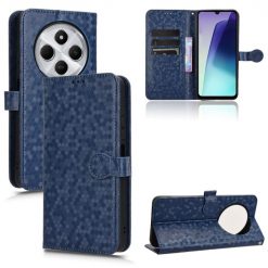 Lacné Kryty | Peňaženkové puzdro Honeycomb Dot Texture Case modré – Xiaomi Redmi 14C / Poco C75 | Lacné Kryty