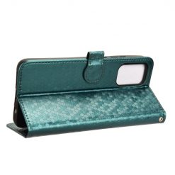 Lacné Kryty | Peňaženkové puzdro Honeycomb Dot Texture Case zelené – Motorola Moto G35 5G | Lacné Kryty