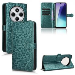 Peňaženkové puzdro Honeycomb Dot Texture Case zelené – Xiaomi Redmi 14C / Poco C75 | Lacné Kryty Lacné Kryty | Peňaženkové puzdro Honeycomb Dot Texture Case zelené – Xiaomi Redmi 14C / Poco C75 | Lacné Kryty