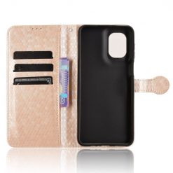 Peňaženkové puzdro Honeycomb Dot Texture Case zlaté – Motorola Moto G55 5G | Lacné Kryty Lacné Kryty | Peňaženkové puzdro Honeycomb Dot Texture Case zlaté – Motorola Moto G55 5G | Lacné Kryty