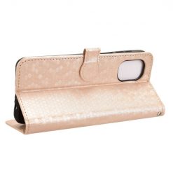 Peňaženkové puzdro Honeycomb Dot Texture Case zlaté – Motorola Moto G55 5G | Lacné Kryty Lacné Kryty | Peňaženkové puzdro Honeycomb Dot Texture Case zlaté – Motorola Moto G55 5G | Lacné Kryty