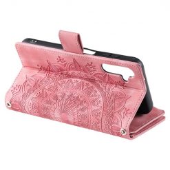 Samsung Galaxy A16 4G/5G Peňaženkové puzdro Mandala zip case ružové | Lacné Kryty Lacné Kryty | Samsung Galaxy A16 4G/5G Peňaženkové puzdro Mandala zip case ružové | Lacné Kryty