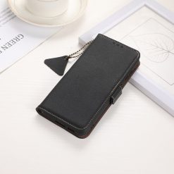 Lacné Kryty | Peňaženkové puzdro RFID Leather case čierne – Samsung Galaxy S24 FE | Lacné Kryty