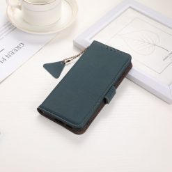 Lacné Kryty | Peňaženkové puzdro RFID Leather case zelené – Samsung Galaxy S24 FE | Lacné Kryty