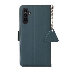Lacné Kryty | Peňaženkové puzdro RFID Leather case zelené – Samsung Galaxy S24 FE | Lacné Kryty