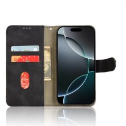 Peňaženkové puzdro Solid čierne – Apple iPhone 16 Pro | Lacné Kryty Lacné Kryty | Peňaženkové puzdro Solid čierne – Apple iPhone 16 Pro | Lacné Kryty