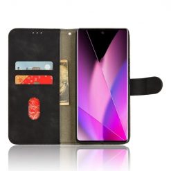 Lacné Kryty | Peňaženkové puzdro Solid čierne – Infinix Zero 40 5G | Lacné Kryty