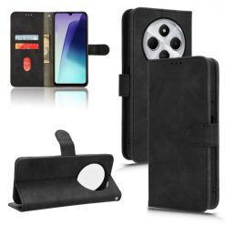 Lacné Kryty | Peňaženkové puzdro Solid čierne – Xiaomi Redmi 14C / Poco C75 | Lacné Kryty