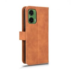 Lacné Kryty | Peňaženkové puzdro Solid hnedé – Motorola Moto G35 5G | Lacné Kryty