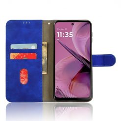 Lacné Kryty | Peňaženkové puzdro Solid modré – Motorola Moto G55 5G | Lacné Kryty