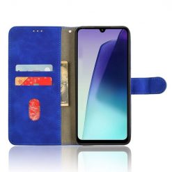 Lacné Kryty | Peňaženkové puzdro Solid modré – Xiaomi Redmi 14C / Poco C75 | Lacné Kryty